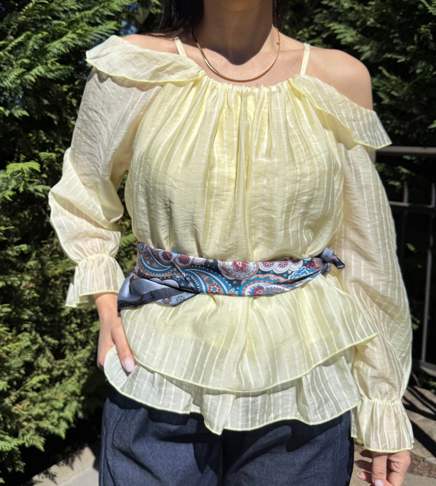 Foulard Marlena grigio