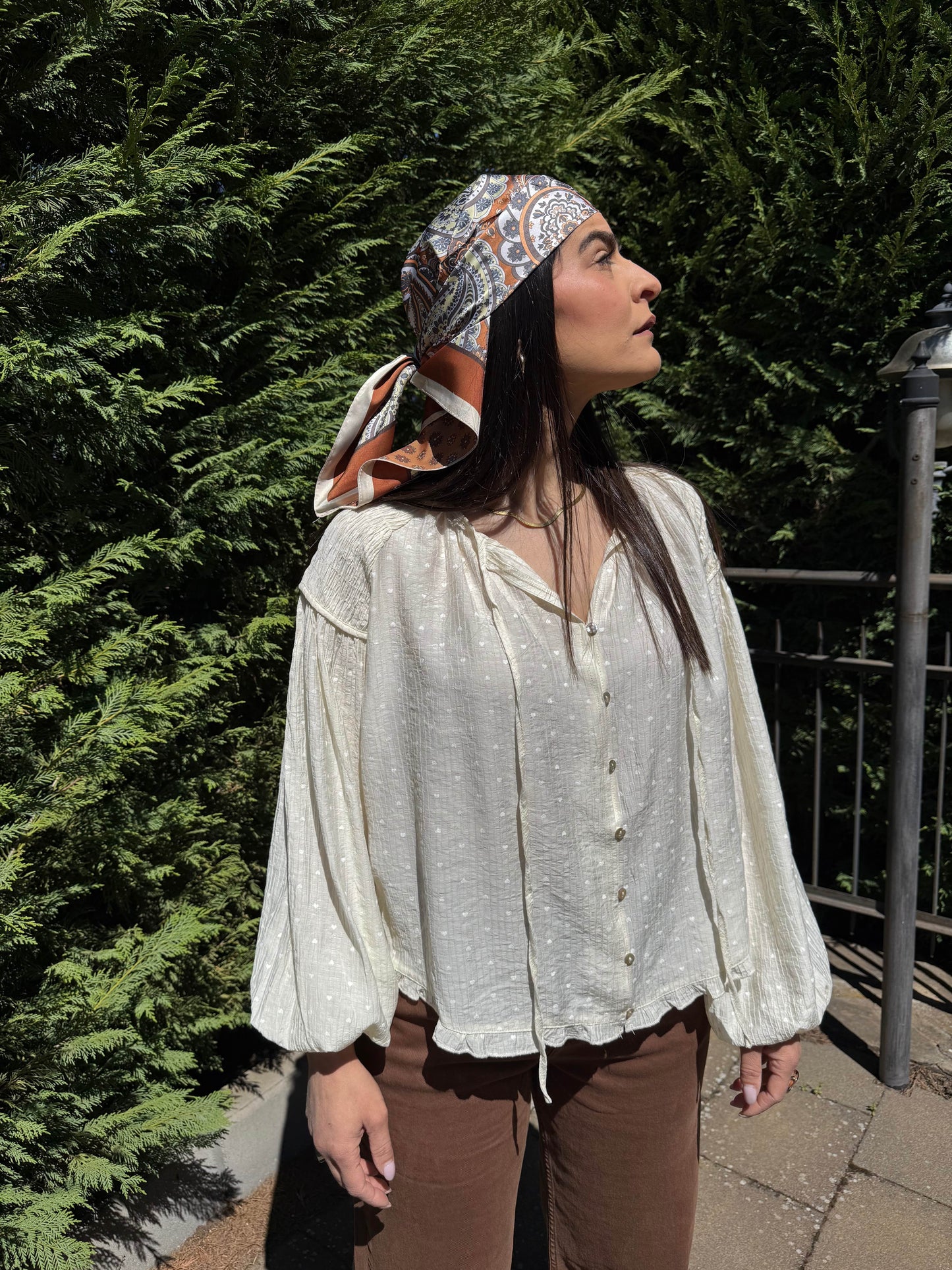 Foulard Marlena marrone