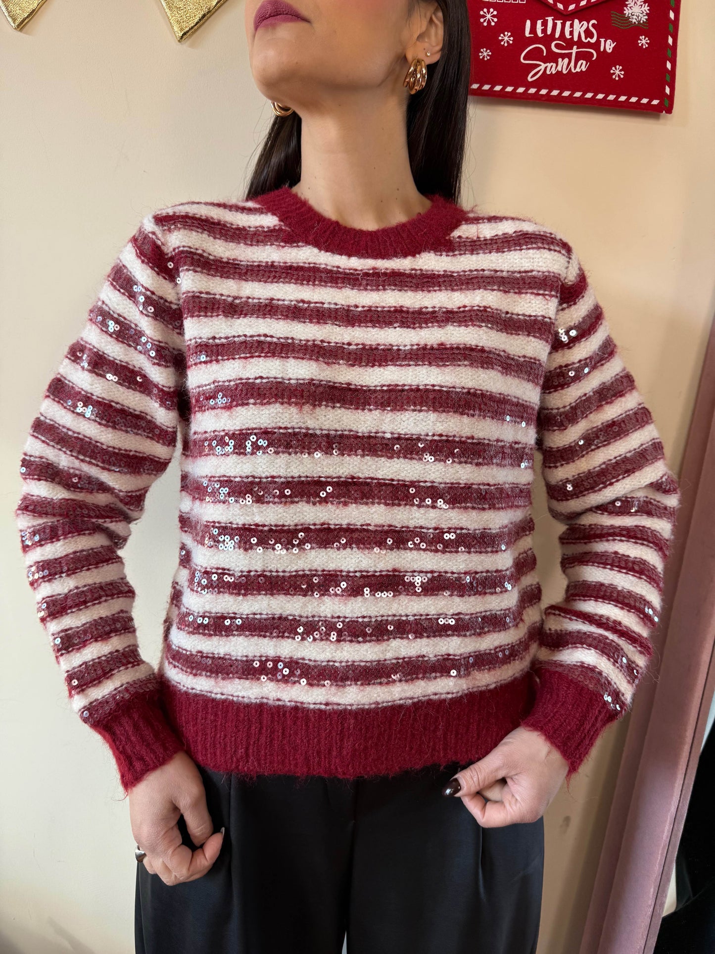 Maglioncino righe party