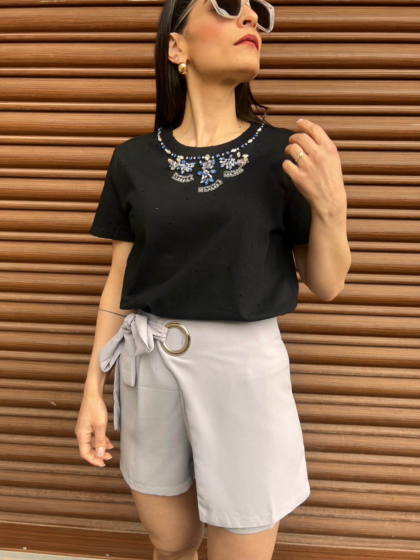 Pantaloncini con fiocco