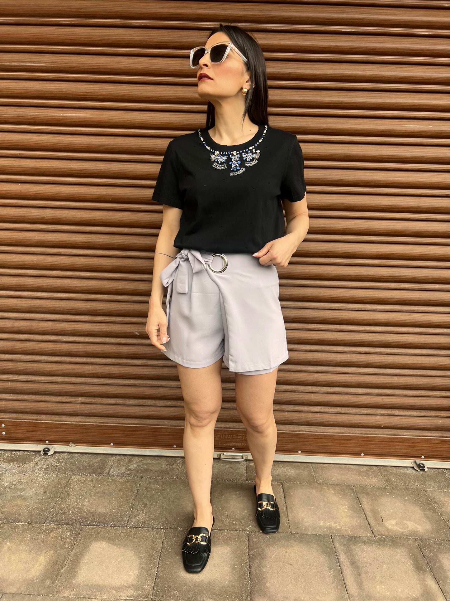 Pantaloncini con fiocco