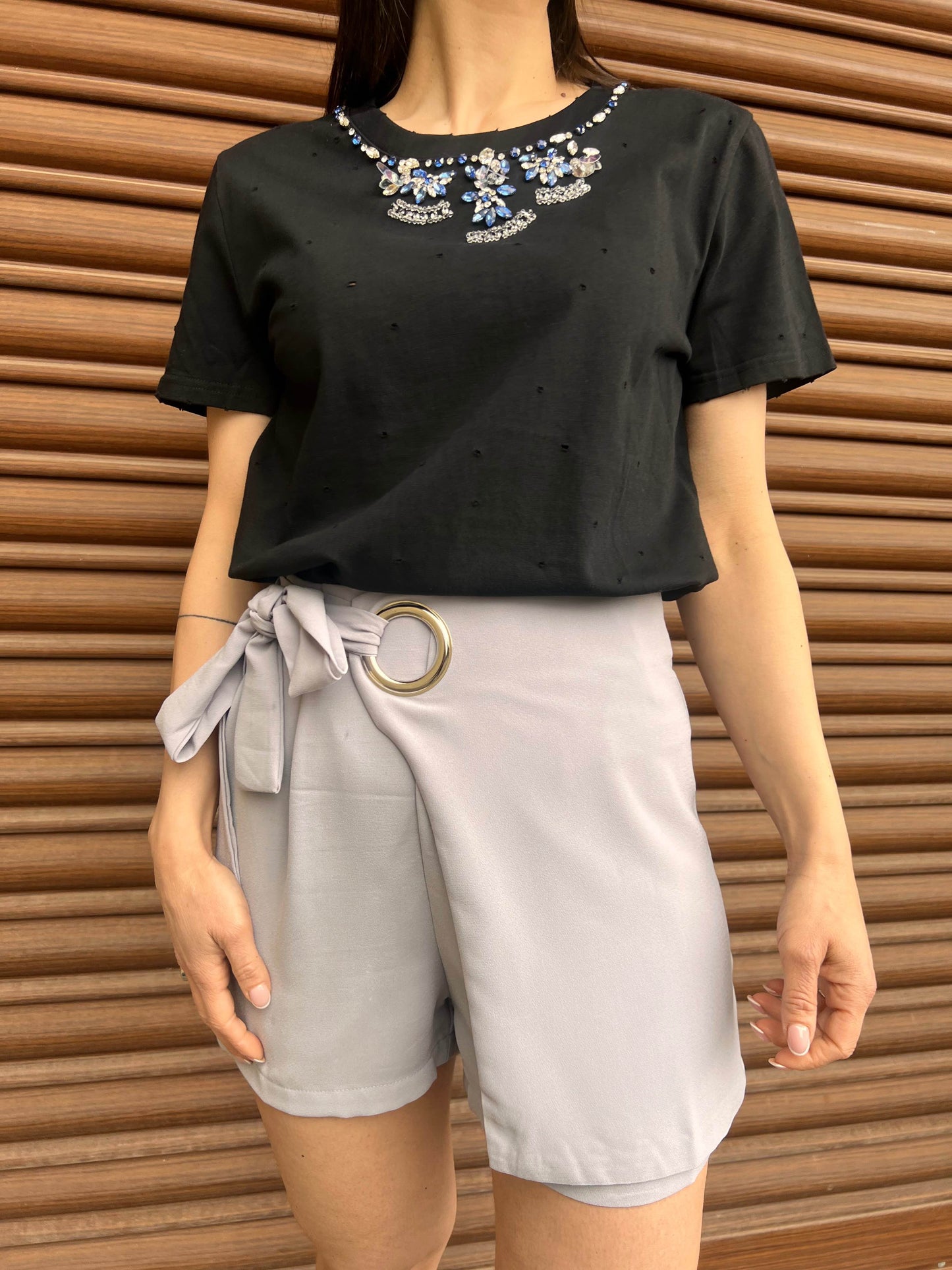 Pantaloncini con fiocco