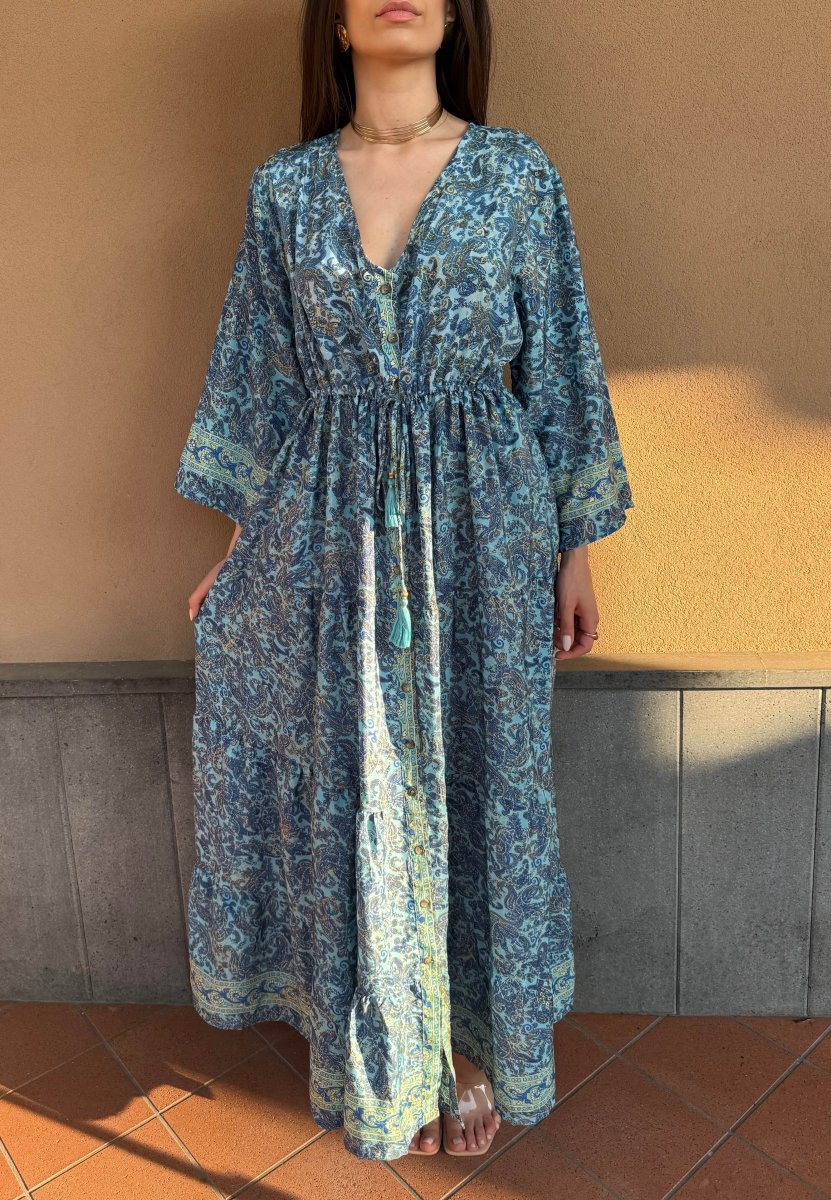 Abito Calcutta azzurro - Ella Lab