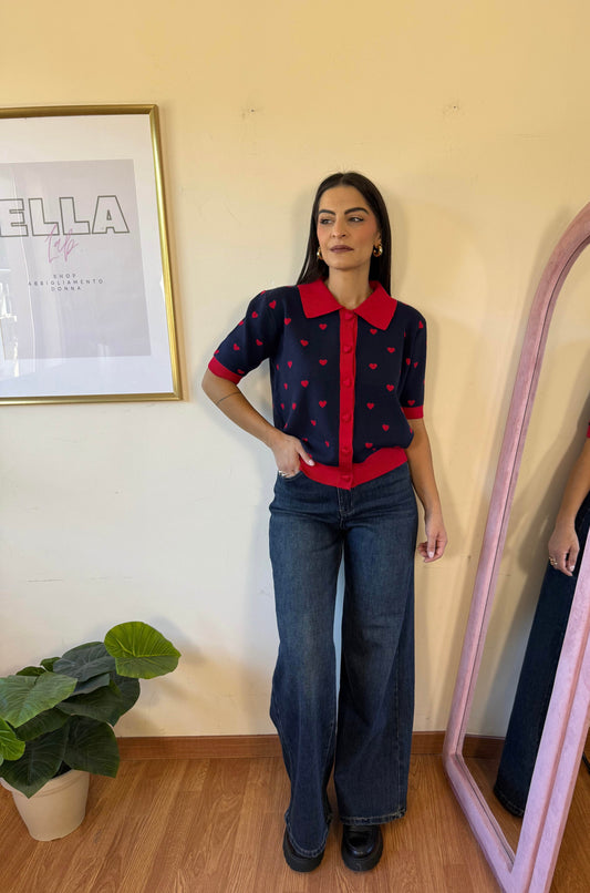 Maglia cuoricini