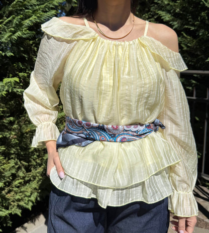 Foulard Marlena grigio