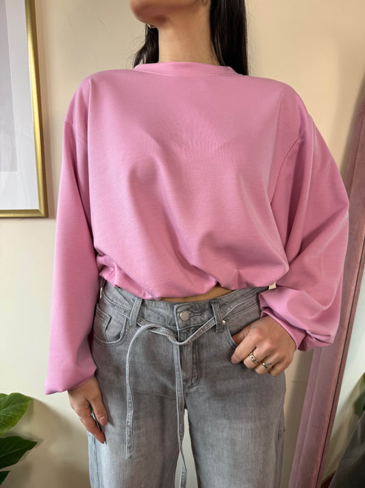 Felpa color crop +3 colori