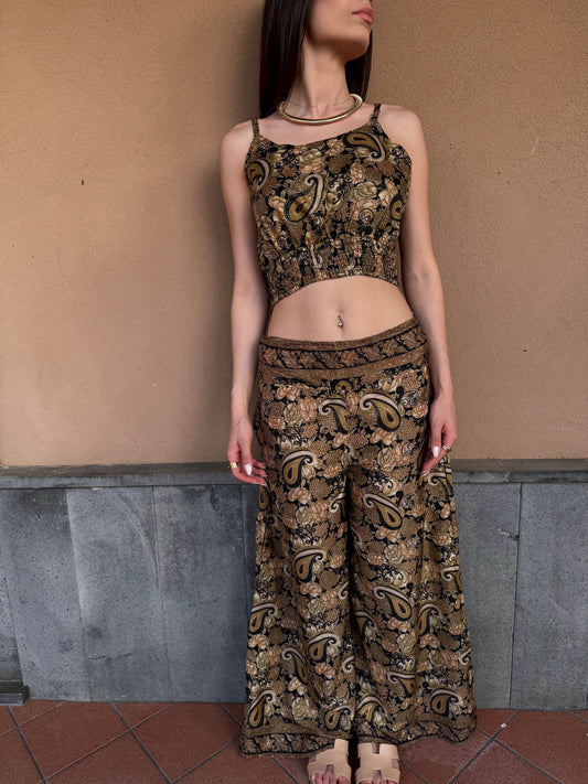 Coordinato Bollywood oro