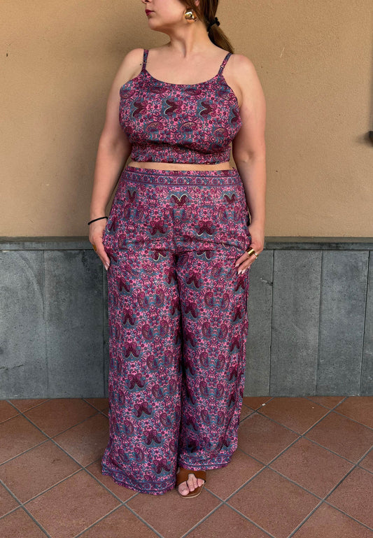 Coordinato Bollywood fucsia