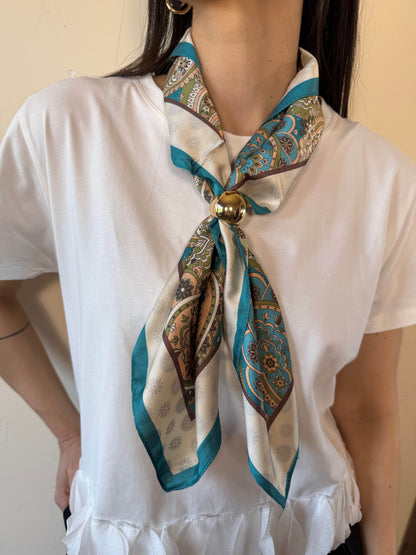 Foulard Marlena petrolio