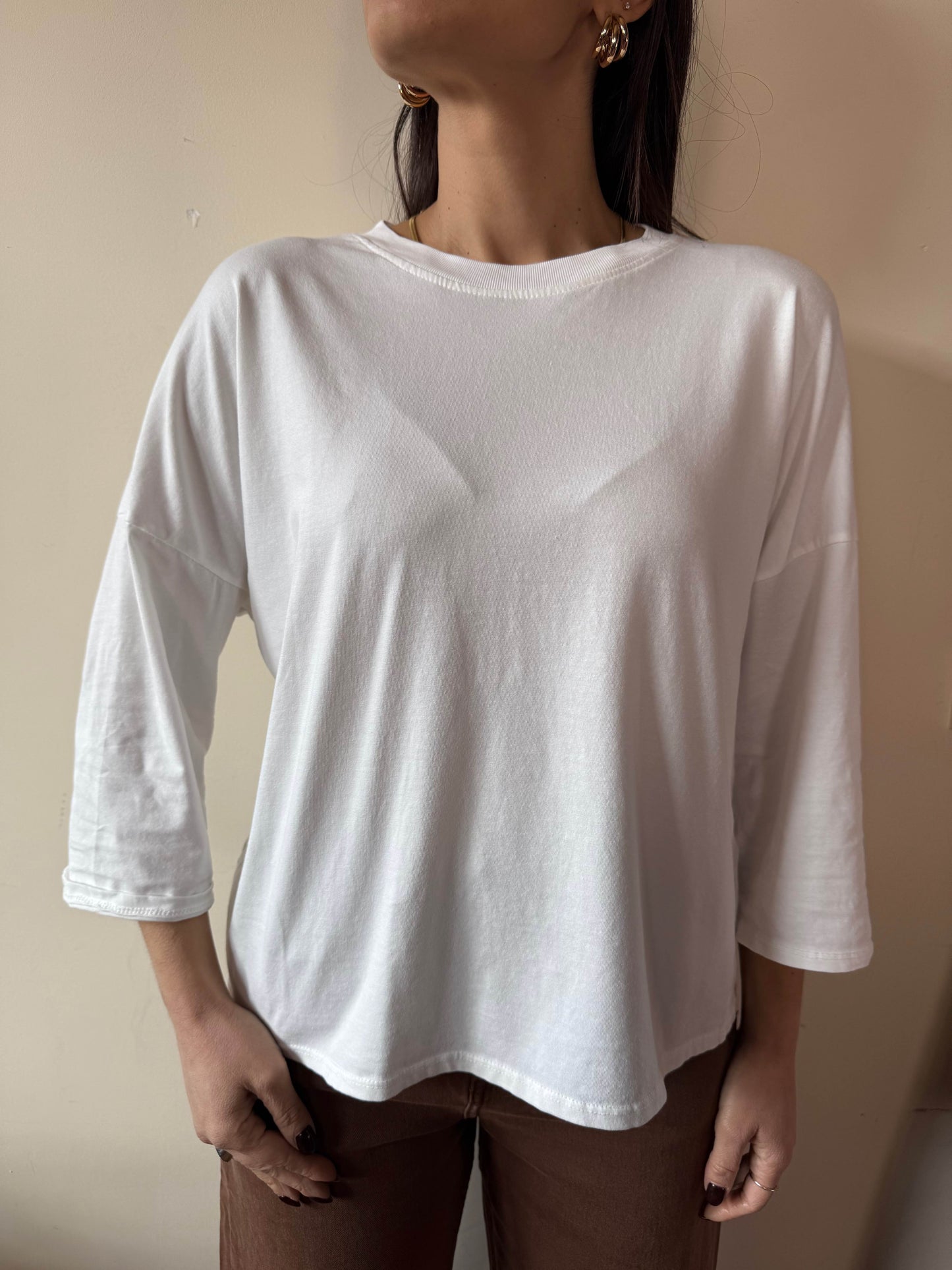 Maglia basic girocollo