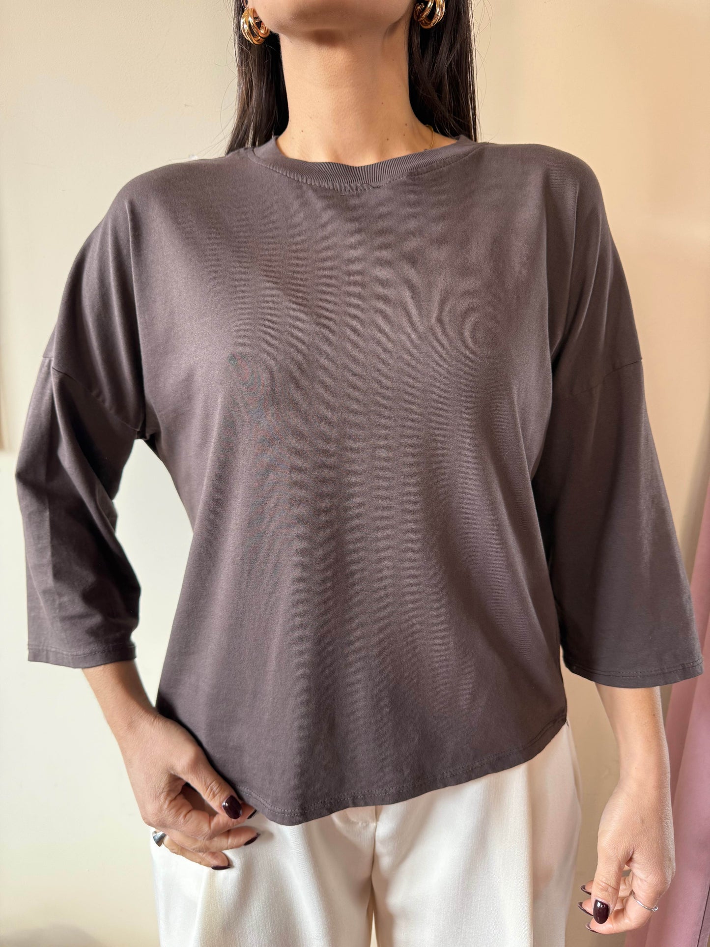Maglia basic girocollo