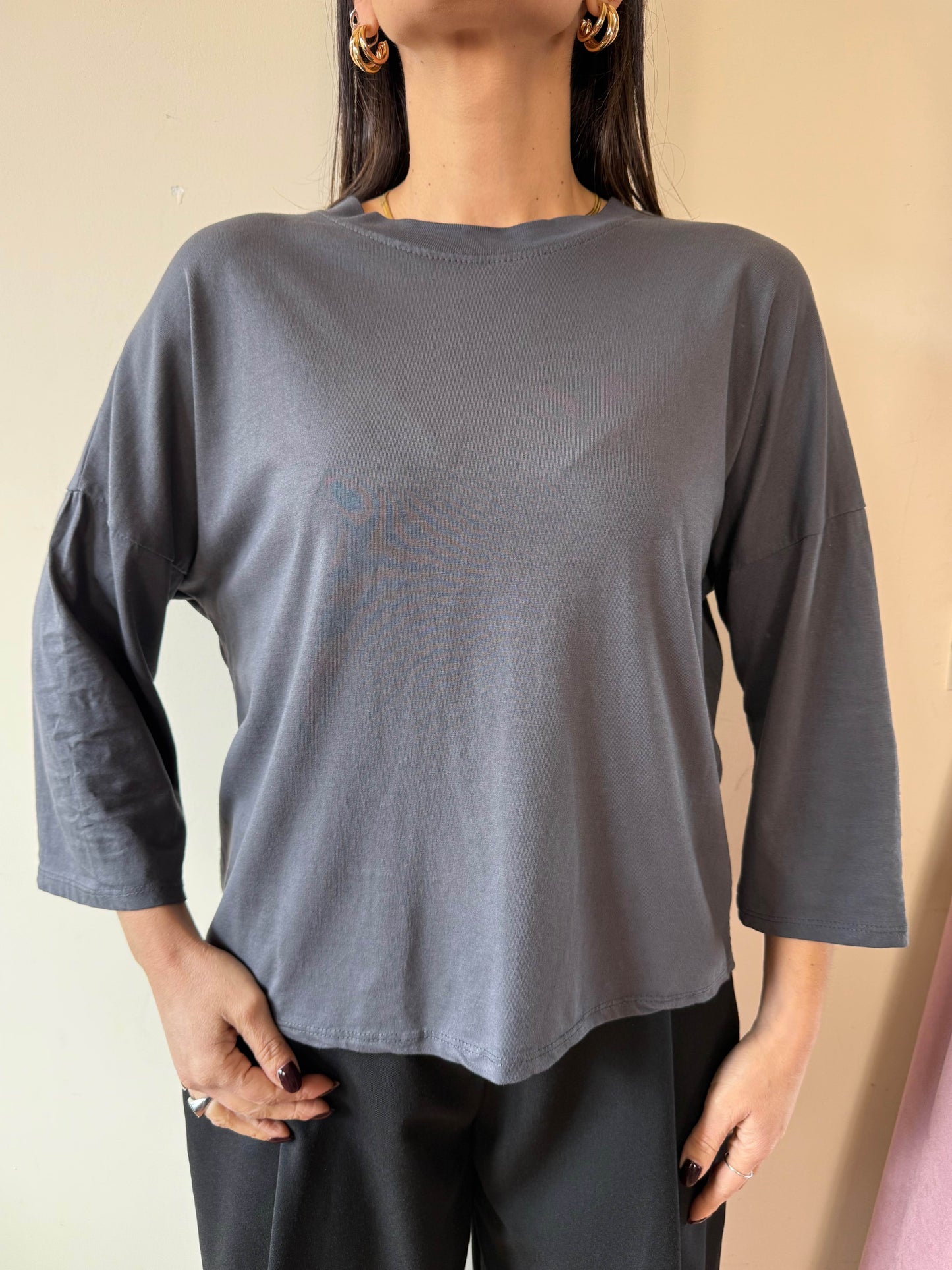 Maglia basic girocollo