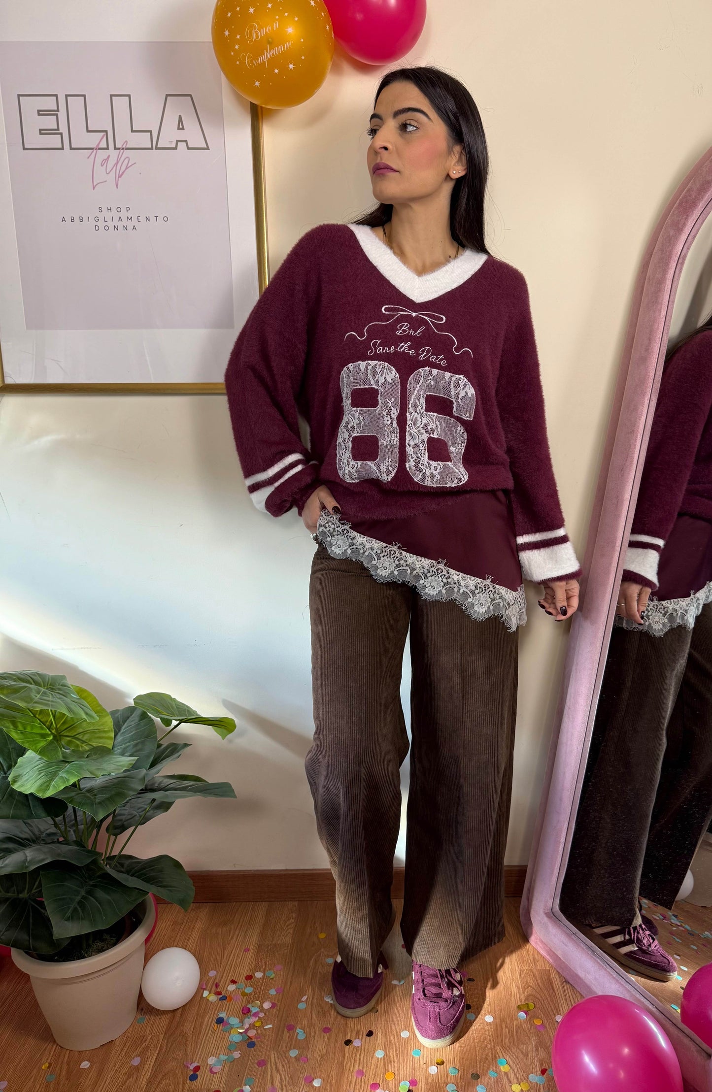 Pantalone in velluto