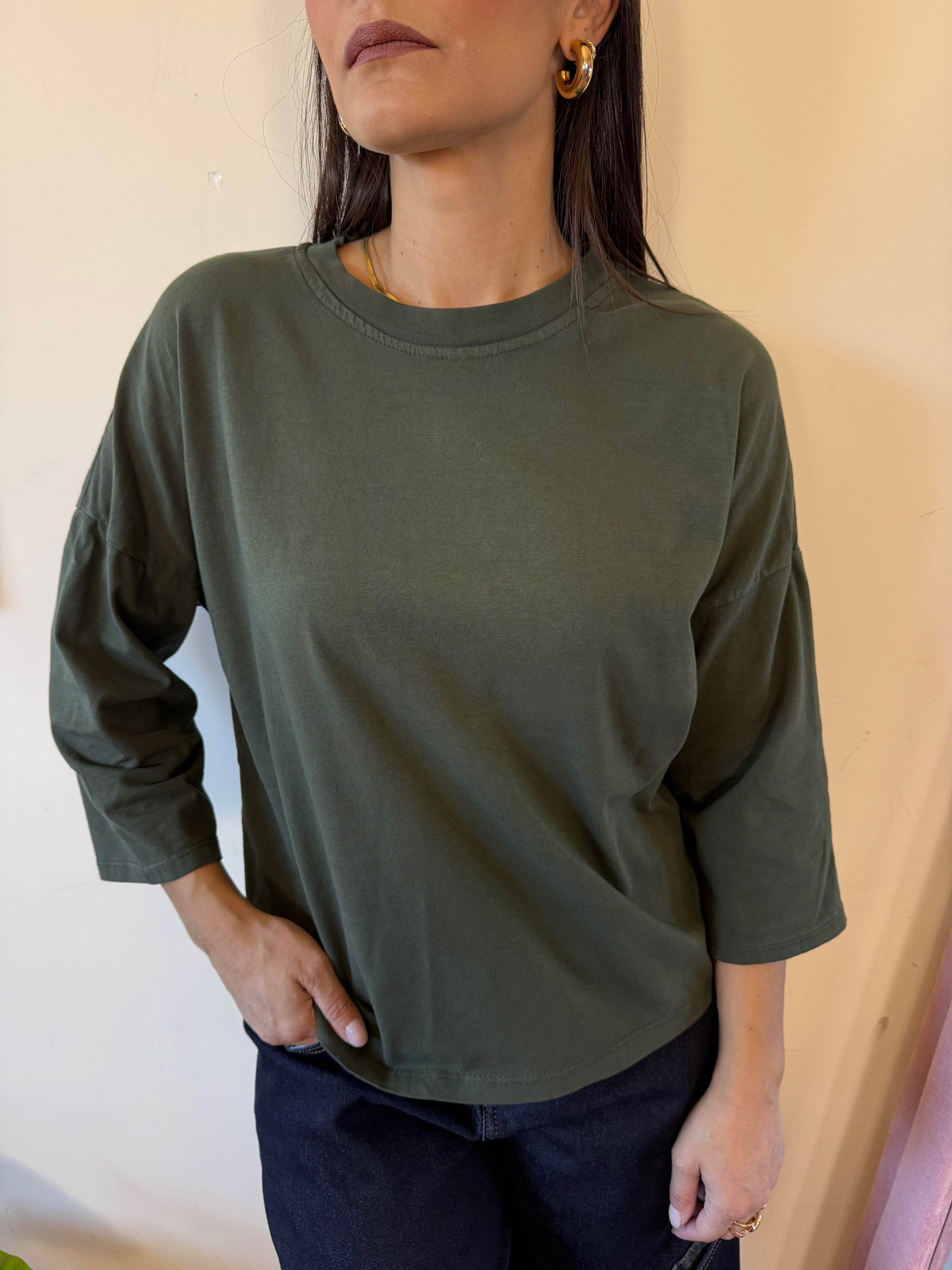 Maglia basic girocollo