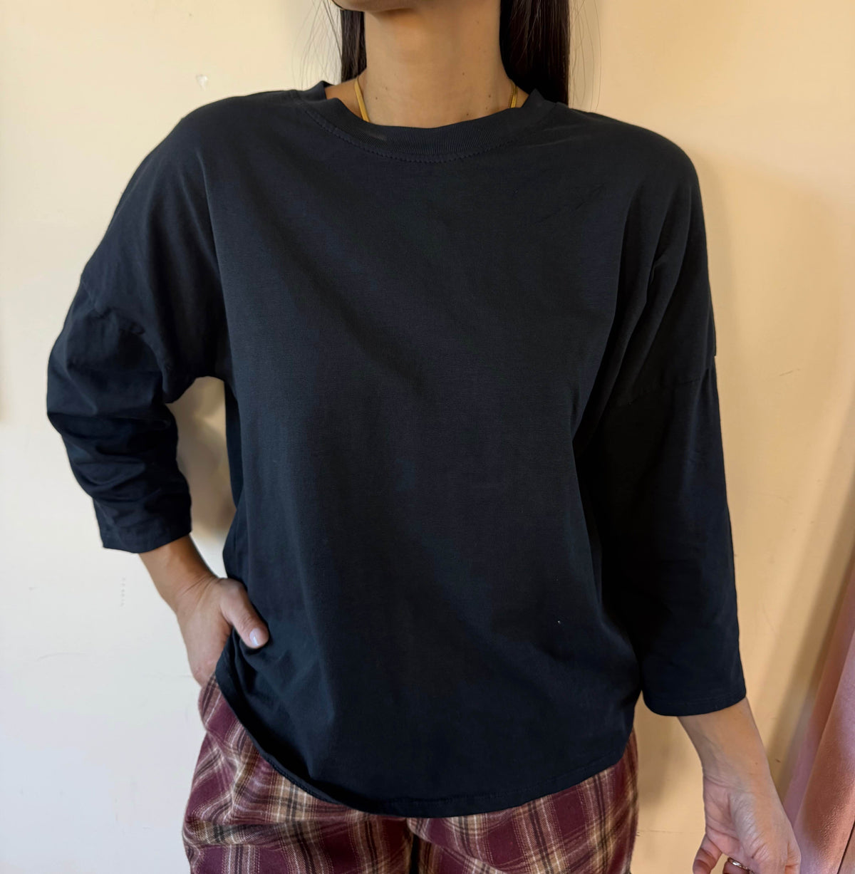 Maglia basic girocollo