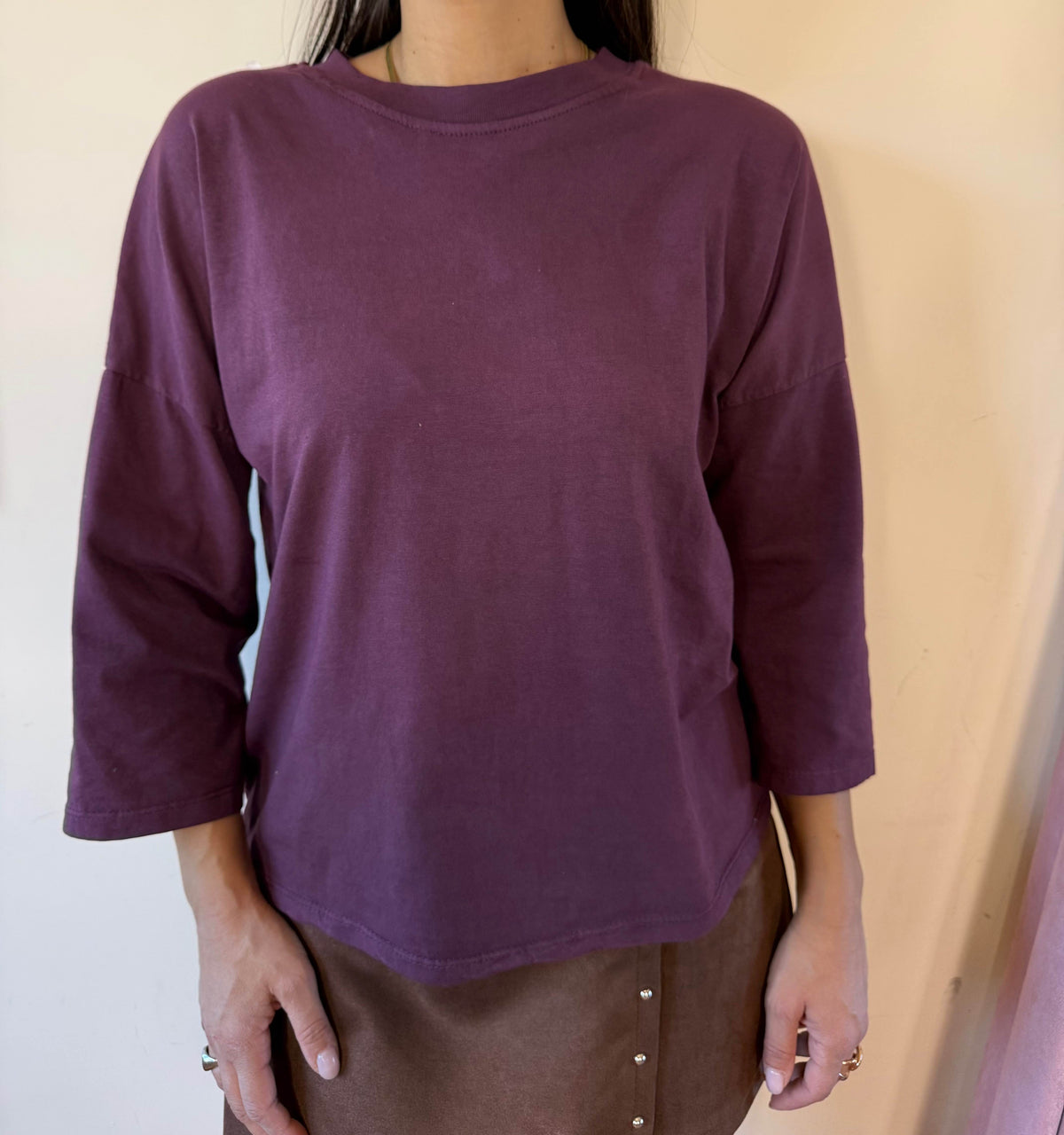 Maglia basic girocollo