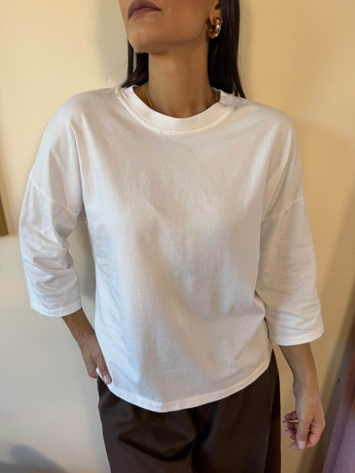 Maglia basic girocollo