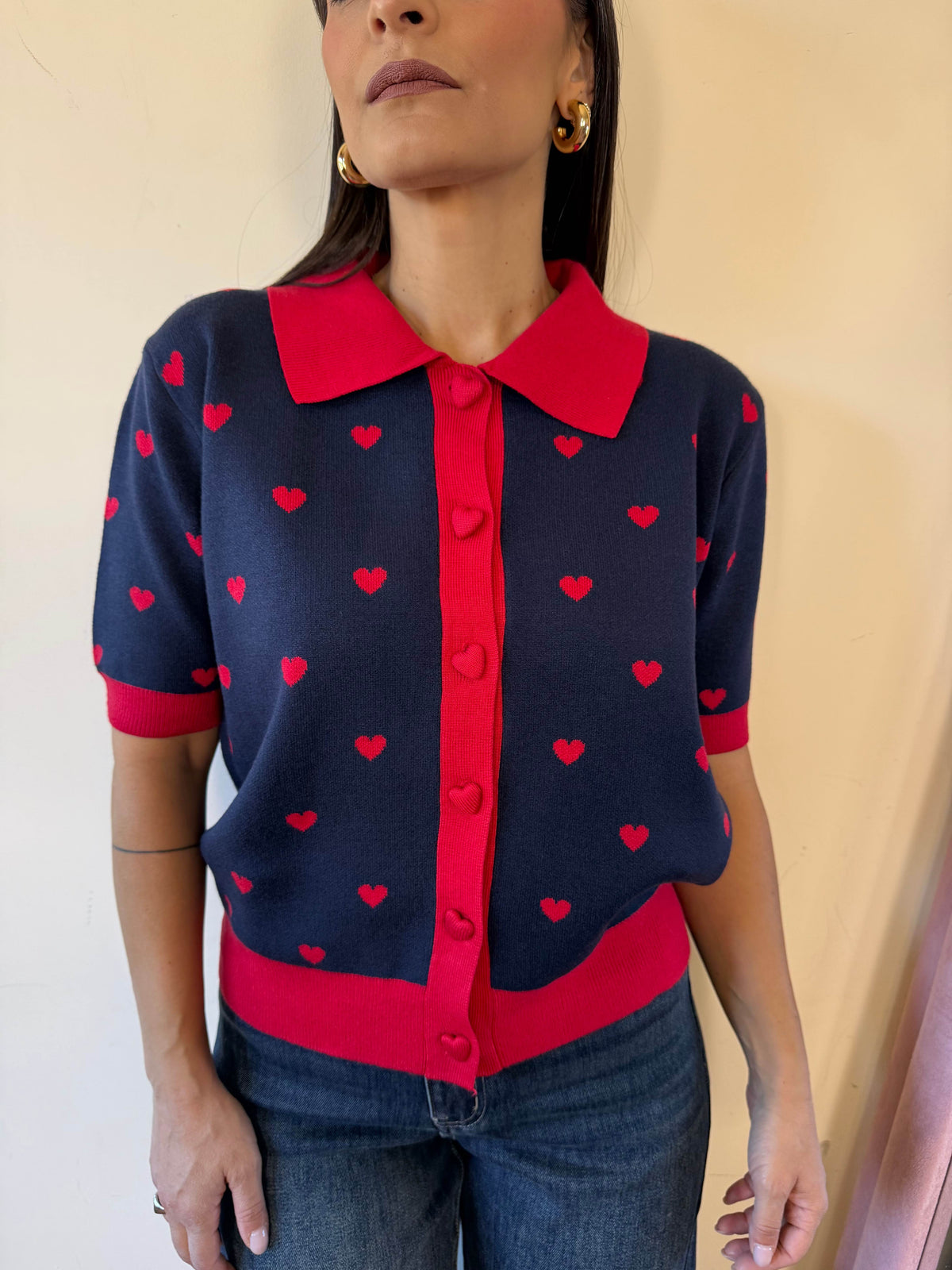 Maglia cuoricini