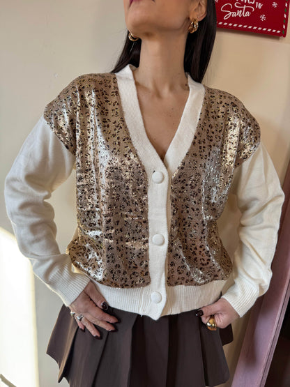 Cardigan paillettes