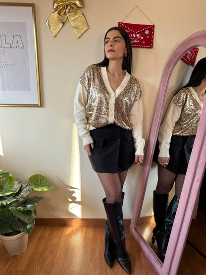 Cardigan paillettes