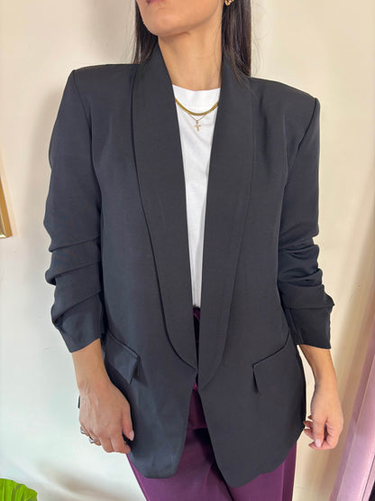 Blazer basic arricciato