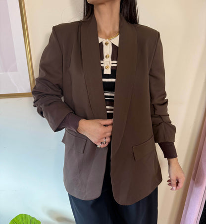 Blazer basic arricciato