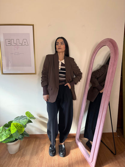 Blazer basic arricciato