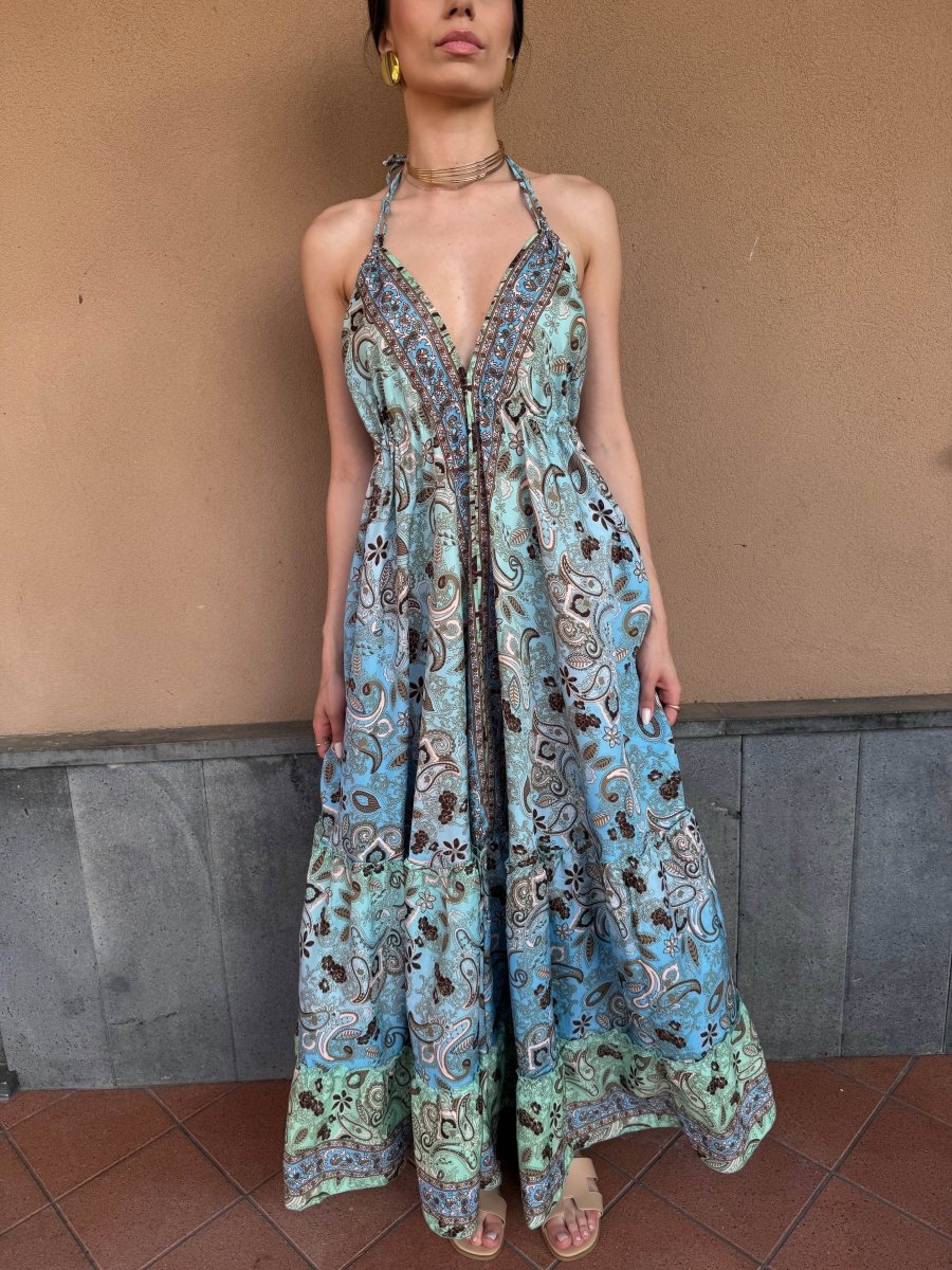 Abito Formentera azzurro - Ella Lab